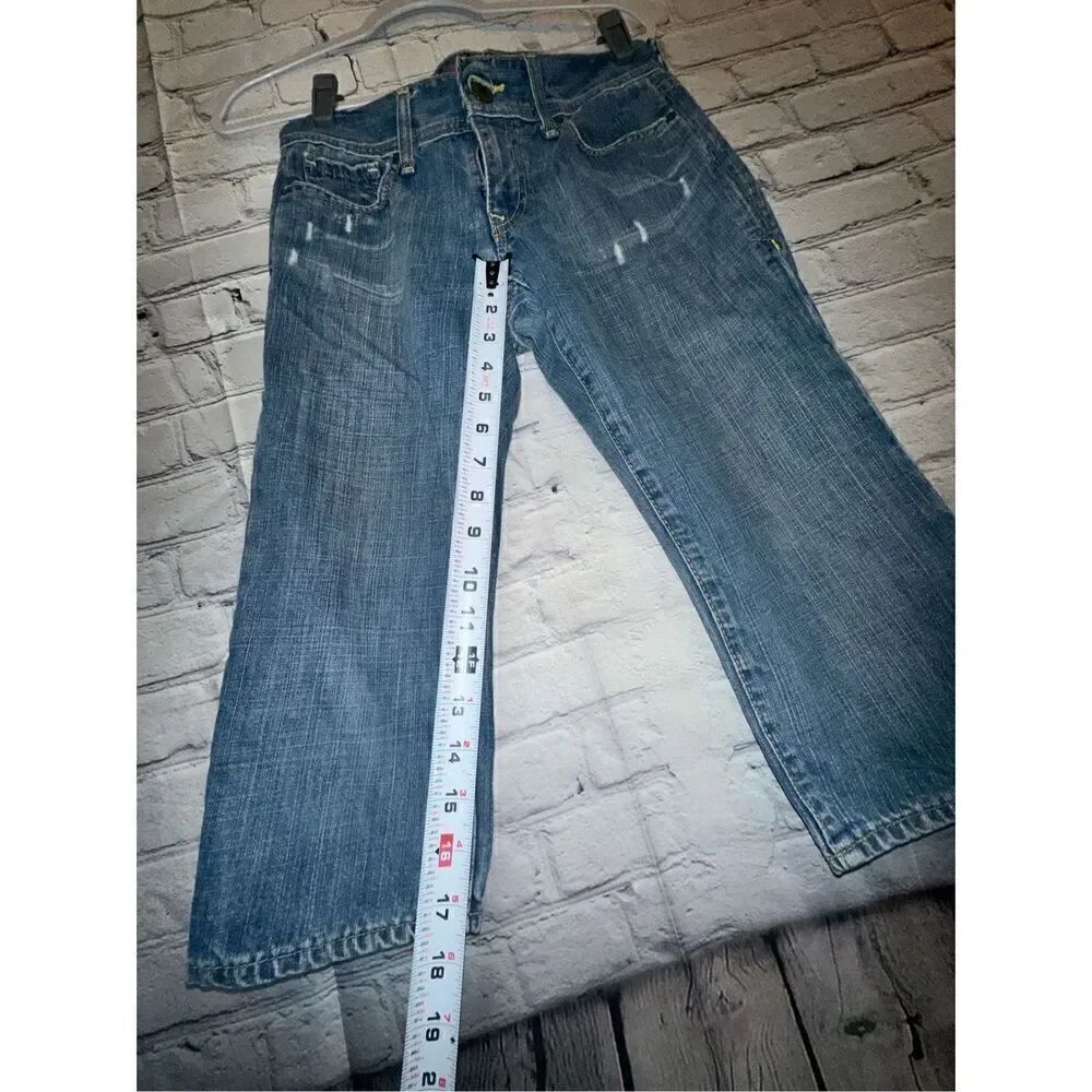 Old Navy Vintage Ultra Low Waist Capri Jeans 6 Regular - Picture 9 of 10